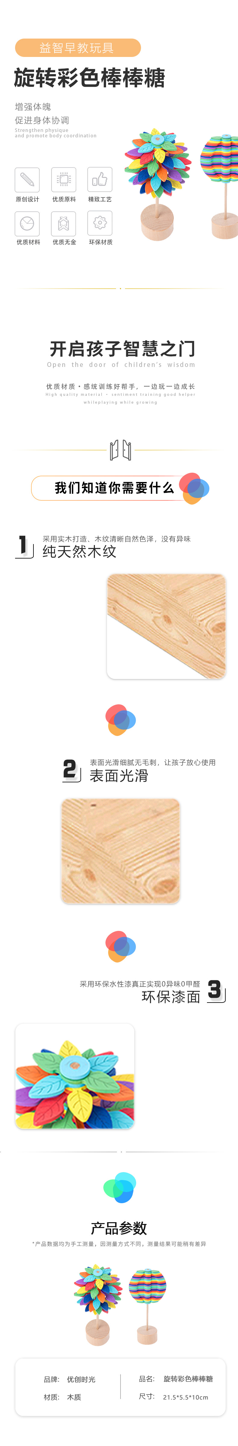 旋轉(zhuǎn)彩色棒棒糖(圖1)