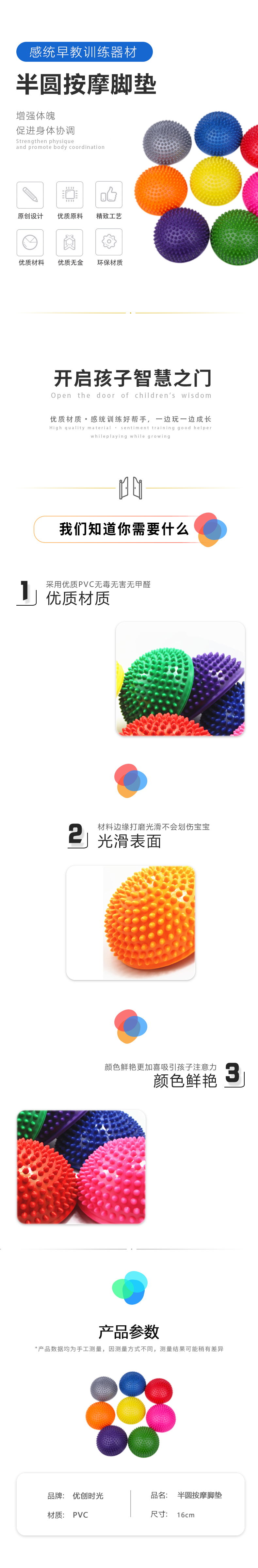 半圓按摩腳墊(圖1)