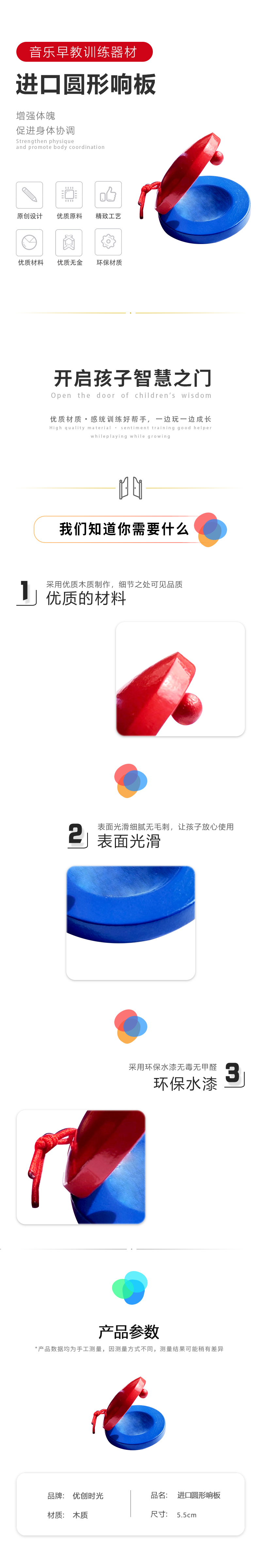 進(jìn)口圓形響板(圖1)