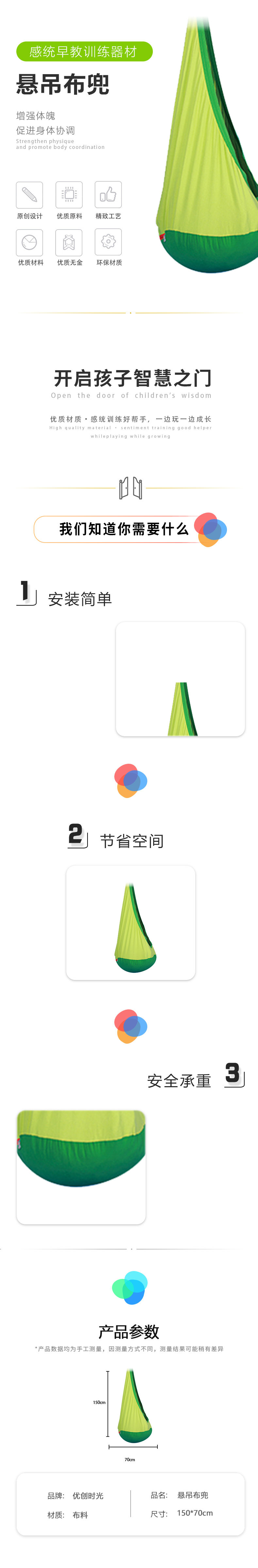 懸吊布兜(圖1)